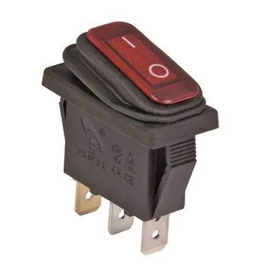 Vilka material används för att tillverka en vattentät rund vippbrytare?